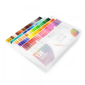 08332-120 - Kit Canetinhas Ponta Dupla Com 120 Cores