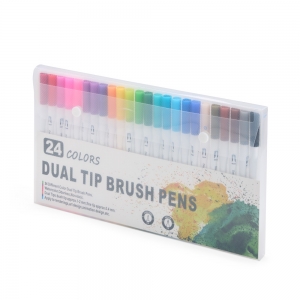 08332-24 - Kit Canetinhas Ponta Dupla Com 24 Cores